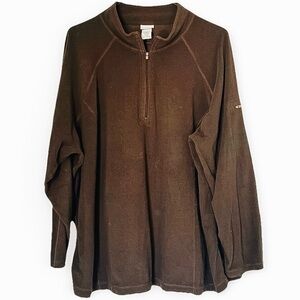LL Bean Plus Size Women’s Fleece Pullover 3X Brown